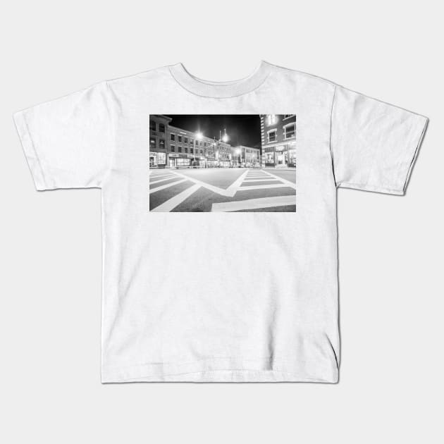 Street level scene strong leading street markings, Kids T-Shirt by brians101